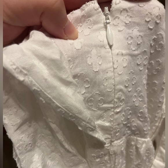 Madewell Tie-Back Flutter-Sleeve Tiered Midi Dress in White Size 00 - Picture 15 of 16